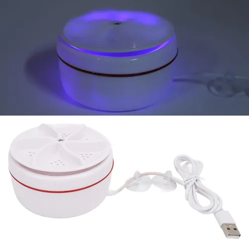 Vista 3 de TOPINCN Potente motor portátil Mini Turbo Lavadora para lavandería diaria, ropa pequeña para el hogar, pequeña lavadora de ultrasonido Turbo