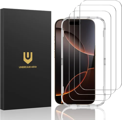 Vista 20 de UNBREAKcable Protector de pantalla de vidrio templado inastillable para iPhone SE 2022/SE 2020, iPhone 8/7 [paquete de 3] [99.99% transparente HD]