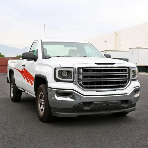 Vista 9 de SPEC-D TUNING Faros de proyector LED de tubo negro Compatible con 2014-2015 GMC Sierra 1500 2015-2019 2500HD 3500HD Ensamblaje de faros izquierdo +