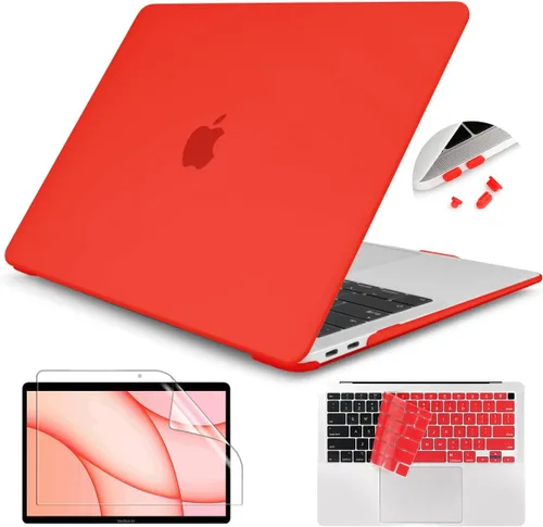 Vista 15 de Teryeefi Funda para MacBook Air 13 pulgadas Case 2021 2020 2019 2018 A2337 M1 A2179 A1932, carcasa rígida esmerilada, cubierta de teclado