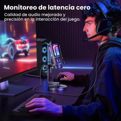 Vista 7 de Micrófono para juegos SINWE con cancelación de ruido y control de ganancia