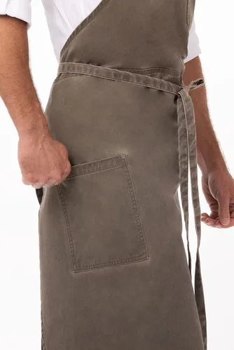 Vista 5 de Chef Works Unisex Dorset Chefs Bib Apron Earth Brown One