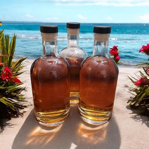 Vista 5 de Nakpunar 12 botellas de vidrio de base pesada de 25 onzas de 25.4 fl oz – Botella nórdica de 75 cc – Fabricado en los Estados Unidos