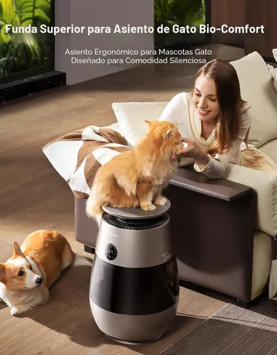 Vista 7 de Purificador de aire para mascotas Dreame AP10 para habitación grande del hogar, limpia 5,386 pies cuadrados en una hora, limpiador de aire