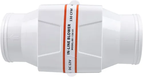 Vista 9 de NovelBee 12V 3 pulgadas eléctrico en línea ventilador de aire de sentina marina 130CFM