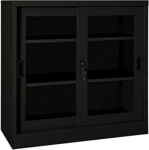 Vista 16 de Archivador de metal de 2 cajones, archivador de acero para oficina con cerradura para el hogar y la oficina, 35.4 x 18.1 x 28.5 pulgadas (blanco)