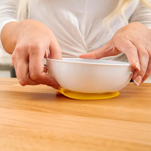 Vista 7 de Dr. Brown's Tazones de succión fuertes antideslizantes para bebés y niños pequeños, alimentación LED para bebés, paquete de 2, sin BPA, 4 meses