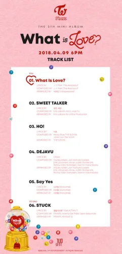 Vista 9 de TWICE WHAT IS LOVE 5th Mini Album Random Ver CD+P.Book+Card+Sticker+Tracking Number