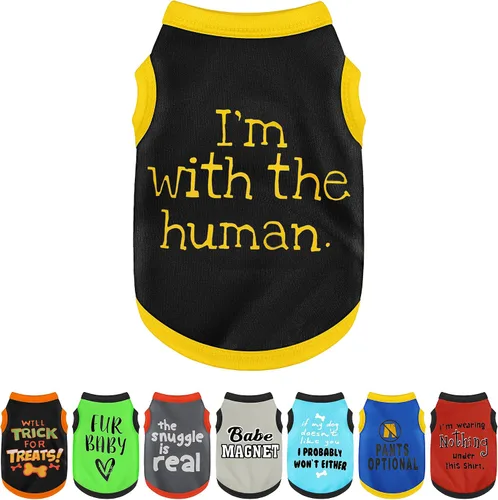 Vista 15 de Eleva el estilo estacional de tu mascota con un desenfado juguetón: con adorables camisas para perros bellamente impresas que presentan patrones