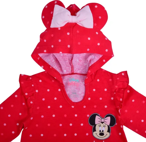 Vista 3 de Disney Minnie Mouse - Mameluco con capucha para recién nacidos y bebés