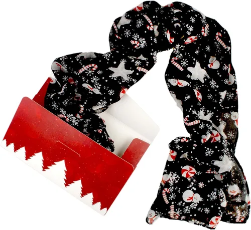 Vista 3 de VIVIAN & VINCENT Bufanda de Navidad suave y ligera para otoño e invierno para mujeres y niñas