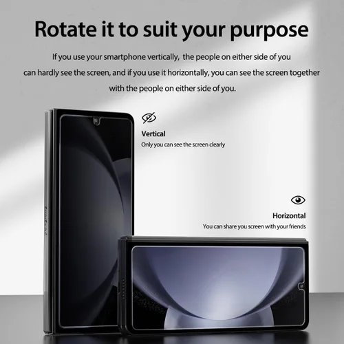 Vista 4 de araree [Paquete de 2] Protector de pantalla frontal de vidrio templado para Galaxy Z Flip 5, estructura ultrafina de 4 capas, resistente a