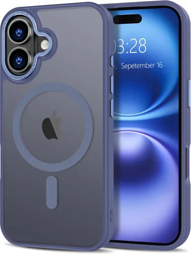 Vista 130 de Anuck - Funda magnética para iPhone 11 compatible con MagSafe, carcasa trasera mate translúcida dura, borde de TPU, delgada, resistente a impactos
