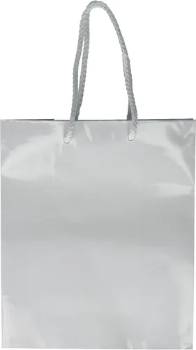 Vista 5 de Amscam - Bolsas de papel medianas de color rosa sólido brillante (paquete de 12) – 9.5 x 7.75 pulgadas, bolsas de regalo de colores vibrantes