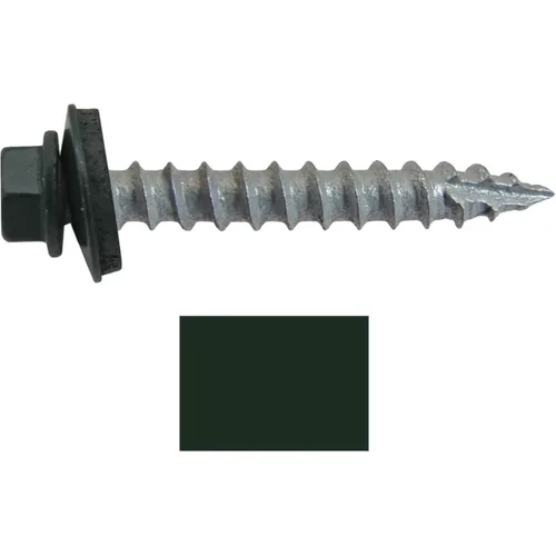 Vista 106 de TORNILLOS PARA TECHOS DE METAL #14: (250) Tornillos x 1" ABC GRIS Tornillo para techo de chapa metálica con cabeza hexagonal y arandela.