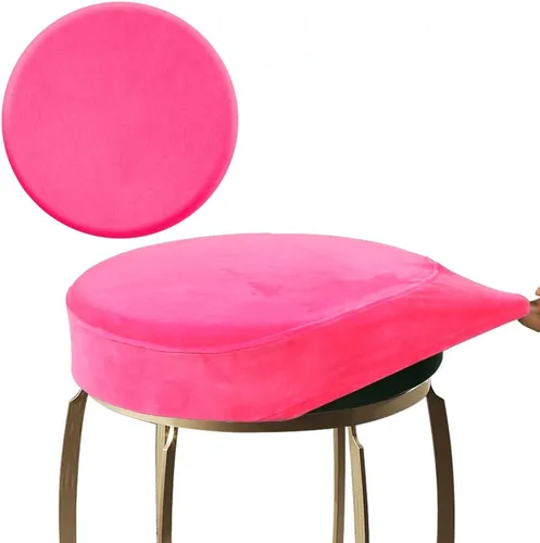Vista 31 de SINOSSO Funda para taburete de bar, terciopelo súper suave de diámetro.11-13 pulgadas, redonda, elástica, lavable, a prueba de polvo para muebles