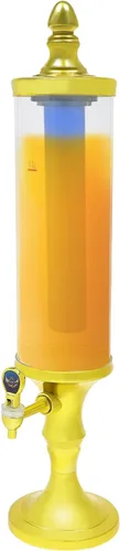 Vista 10 de Dispensador de torre de cerveza de 3 litros con tubo de hielo y dispensador de cerveza de mesa ligera, 3.2 cuartos de galón /102 onzas, dispensador