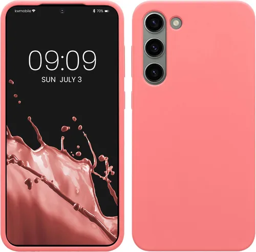 Vista 91 de kwmobile Funda compatible con Samsung Galaxy S9 - Funda de silicona TPU con acabado suave - Blue Reef