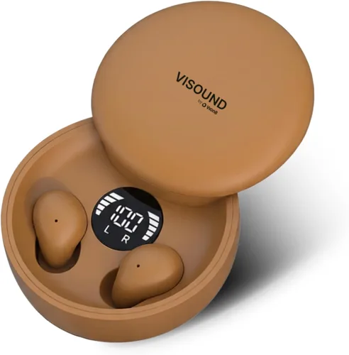 Vista 10 de Air Skin Tones Invisible Earbuds for Small Ears - Wireless Bluetooth 5.4, Skin-Matching Mini Stemless Ear Buds, IPX5 Waterproof, Crystal Clear Calls