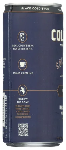 Vista 6 de La Colombe Café prensado en frío negro puro, 9 onzas líquidas