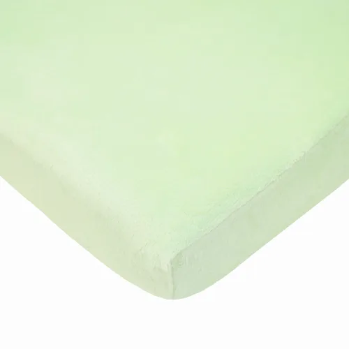Vista 9 de American Baby Company Heavenly Soft - Sábana bajera ajustable de felpilla para cuna de 24 x 38 pulgadas, cálida y acogedora, color azul, para niños