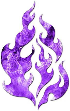 Vista 4 de Fire Flames Art - Vinilo adhesivo de 5.75 x 9.25 pulgadas, color rojo