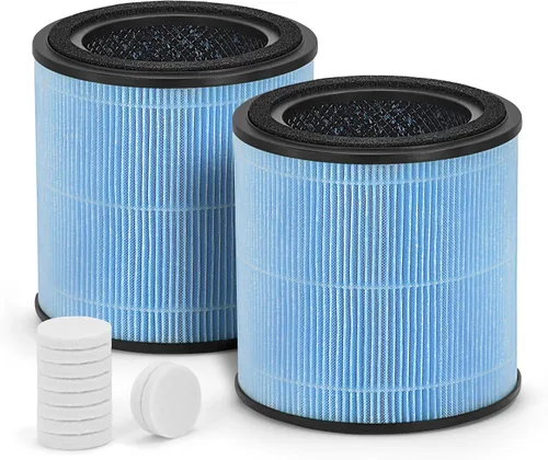 Vista 8 de Paquete de 4 filtros de repuesto AP0601 True HEPA, compatible con AP0601/AP0601-RF Air Pu-rifier, con filtro H13 True HEPA y filtración 4 en 1