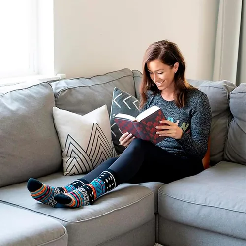 Vista 2 de HOT FEET Calcetines térmicos para mujer, calcetines térmicos para clima frío, gruesos y cálidos, para senderismo, calcetines aislados, tallas