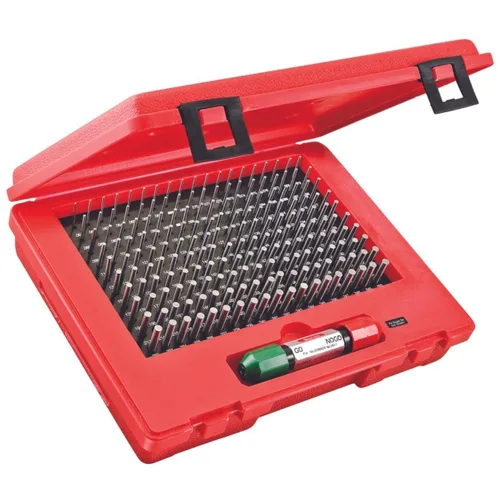 Vista 8 de Starrett Juego de medidores de pasadores de acero de precisión, rango de .011-.060", 50 calibres