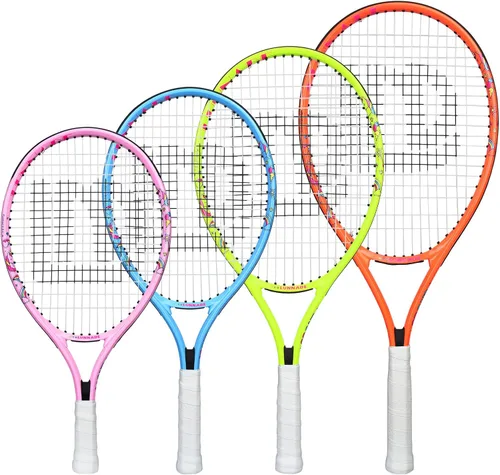 Vista 8 de Raqueta de tenis para niños y jóvenes, raqueta de tenis juvenil de 19/21/23/25 pulgadas con cubierta, adecuada para principiantes niños y niñas de 3