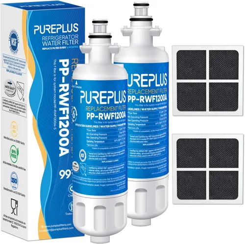 Vista 10 de PUREPLUS LT700P Certificado NSF 53&42 Reemplazo para LG ADQ36006101 Kenmore 469690, ADQ36006102, LFXS30766S, LFX28968ST, LFX31925ST, LFX31945ST