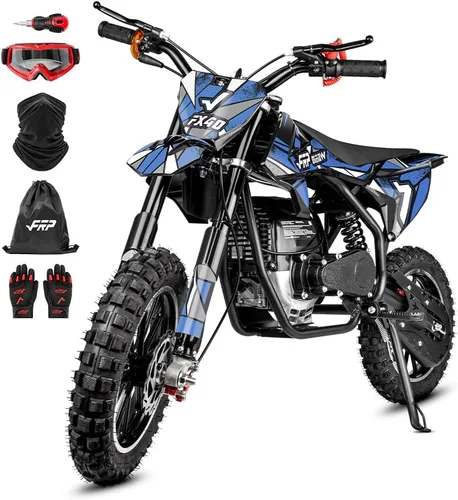Vista 15 de FRP FX40 - Bicicleta de motocross a gas para adolescentes, 40 cc, 4 tiempos Púrpura