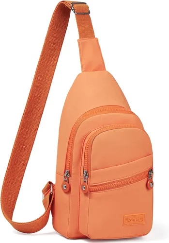 Vista 9 de Banelu Pequeña mochila bandolera bandolera para mujeres y hombres, bolsa de pecho, riñonera cruzada para exteriores, senderismo, viajes, color negro