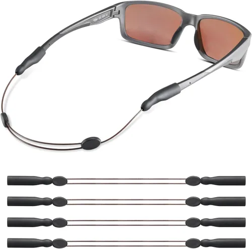 Vista 9 de Correa para gafas, correa ajustable sin cola para lentes de sol y gafas, correas de cable, soportes para gafas alrededor del cuello, cordón