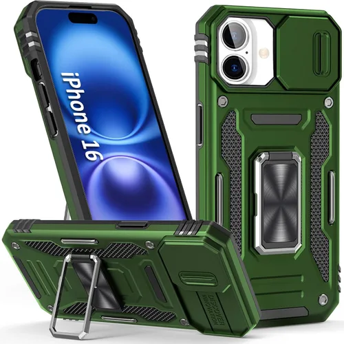Vista 75 de Funda para iPhone 15 Pro, color verde alpino