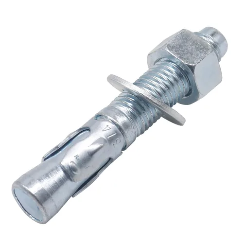 Vista 19 de Anclaje de cuña de 1/2" x 2-3/4", solo para cemento y hormigón, tornillos de acero al carbono galvanizados y pernos de retraso (10 unidades)
