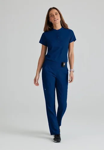 Vista 8 de BARCO Grey's Anatomy - Pantalón médico elástico de elastano para mujer, pantalón médico cónico para mujer