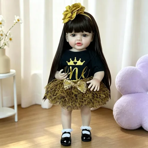 Vista 3 de iCradle Muñecas Reborn realistas de 22 pulgadas, muñeca de bebé recién