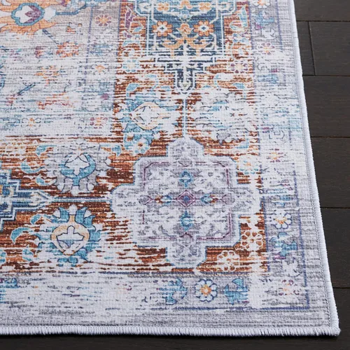 Vista 4 de SAFAVIEH Tucson Collection - Alfombra lavable de 2 pies 6 x 8 pies, color beige y resistente al óxido, antideslizante, ideal para zonas de alto