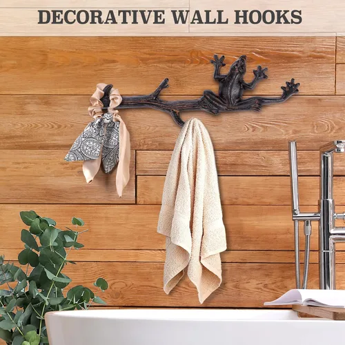 Vista 4 de Ganchos de pared,Ganchos decorativos de pared,Ganchos decorativos rústicos para colgar