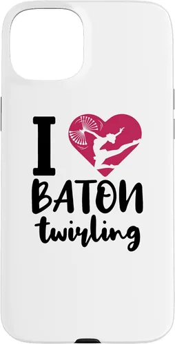 Vista 9 de iPhone 16 I Love Baton Twirling Majorette Baton Twirler Case