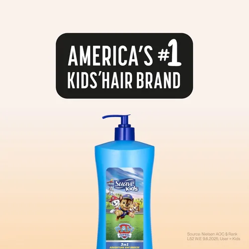 Vista 8 de Champú y acondicionador Suave Kids 2 en 1, mango puramente impresionante