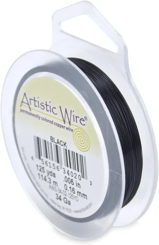 Vista 59 de Artistic Wire, Alambre de cobre de color chapado en plata de calibre 18, resistente al deslustre, amatista, 20 pies