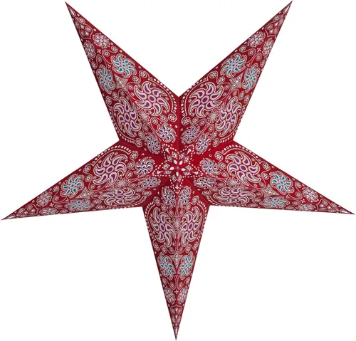 Vista 13 de GalaxyArts - Naxatra (blanco mediano 7 puntas) - Linterna de estrella de papel