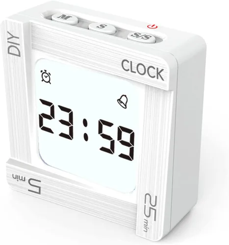 Vista 10 de ThreeH Temporizador digital giratorio despertador 5, 25 y cualquier minuto, temporizador de cuenta regresiva, herramienta de gestión de tiempo
