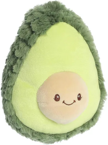 Vista 2 de Aurora® Adorable animal de peluche de aguacate Precious Produce™ - Diseño brillante y colorido - Amigos de la fruta para jugar y acurrucarse - Verde