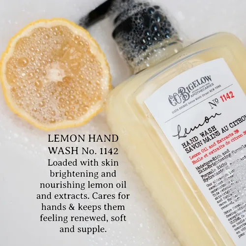 Vista 2 de C.O. Bigelow Lemon Hand Wash, 10 fl oz Jabón de manos con aroma a limón, jabón líquido perfumado con extracto de limón y aloe vera