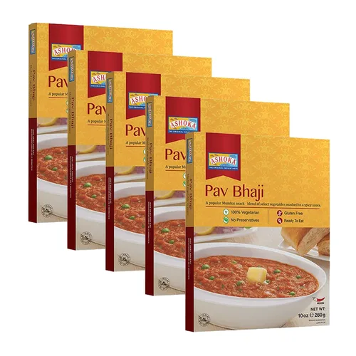 Vista 15 de Ashoka Comidas indias listas para comer desde 1930, 100% vegetariano Dal Makhani, comida india totalmente natural cocinada tradicionalmente, a base