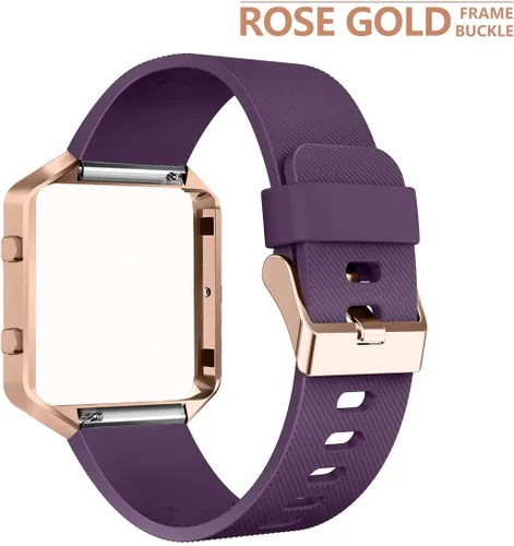 Vista 22 de Correa con marco para reloj Fitbit Blaze de LEEFOX, edición especial, correa de silicón, unisex, S G-10pack Classic+1 Marco Negro