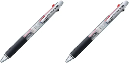 Vista 9 de Uni Bolígrafo Jetstream 3 colores negro, rojo, azul 0.38mm, rosa bebé (SXE340038.68)